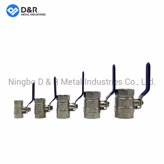 Female Thread Nickel Plated Brass Ball Valve for Water