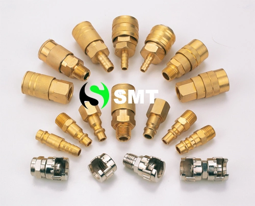 Plastic Water Air Hose Tube Connectors Tee 3 Way Union NPT Nptf Thread Metal Brass Plastic Air Hose Fitting