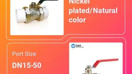 Female Thread Nickel Plated Brass Ball Valve for Water