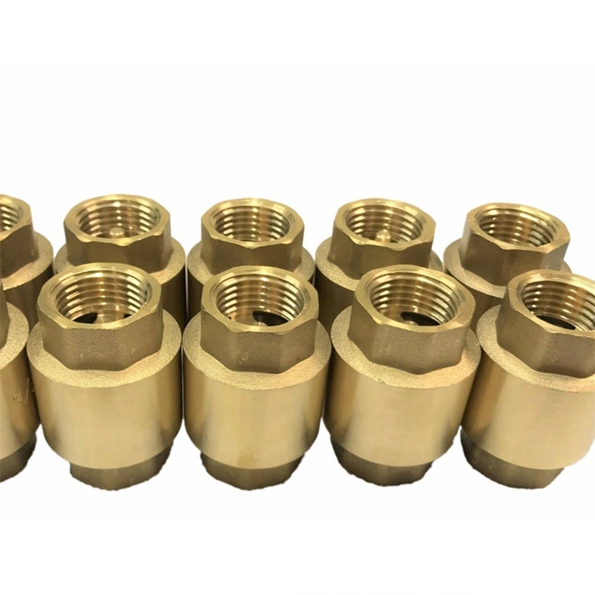 in-Line Non Return Vertical Spring Brass Check Valve